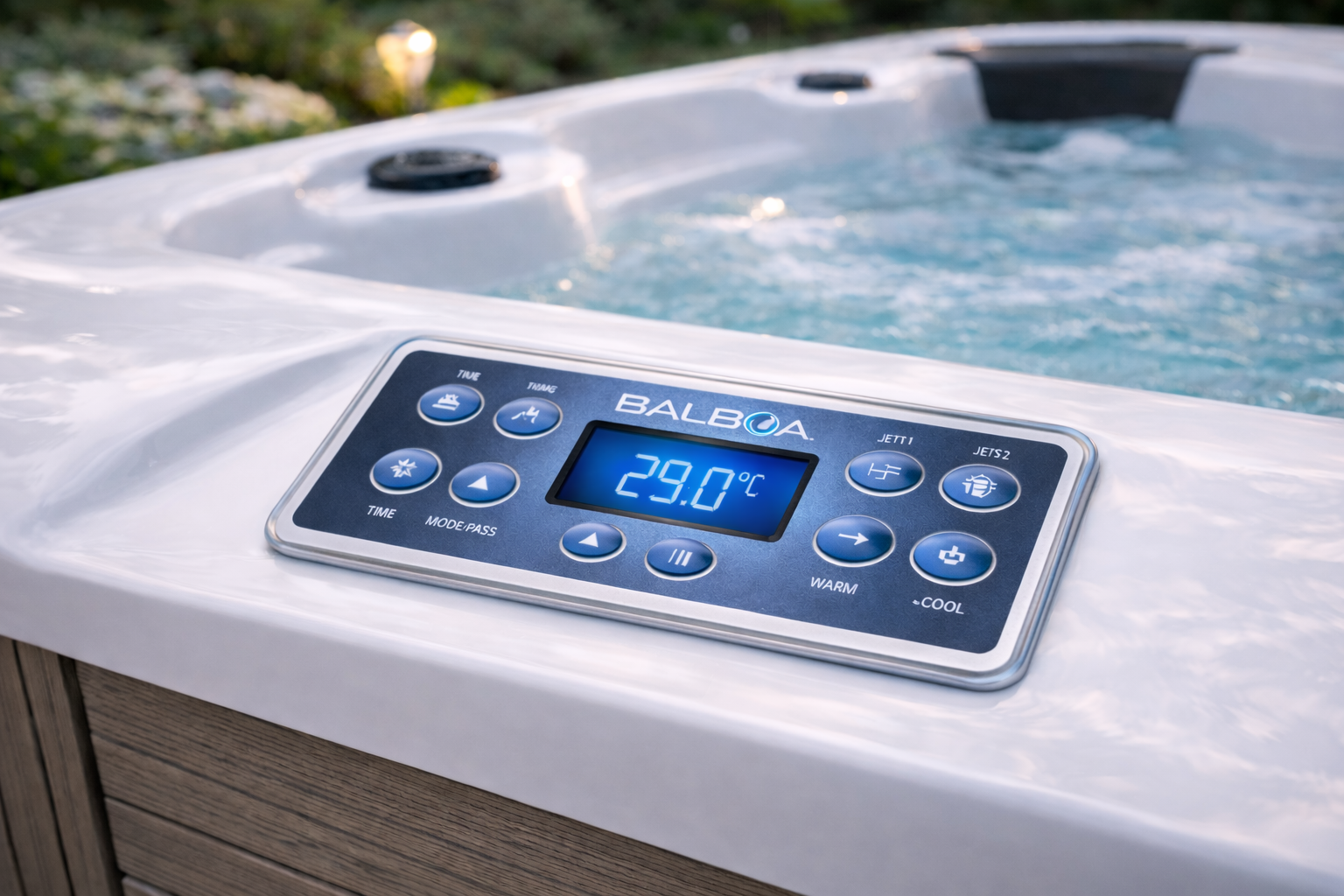 BALBOA bedieningspaneel in jacuzzi