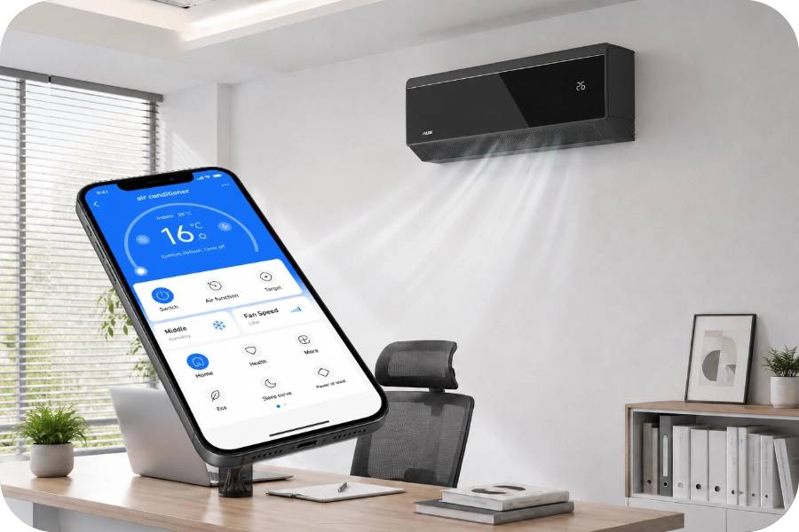 Airco bedienen via wifi op je smartphone