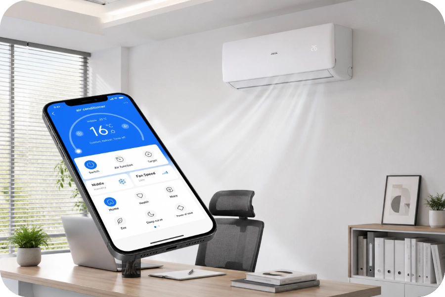 Airco bedienen via wifi op je smartphone